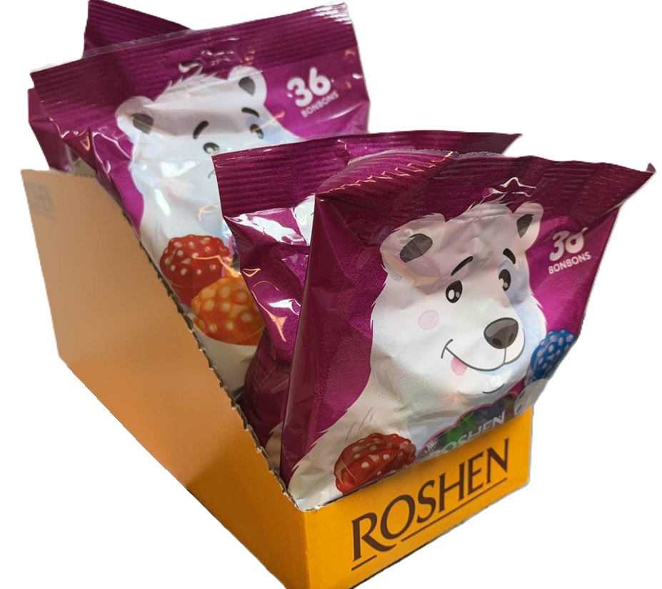 Roshen BERI směs furé s náplní s ovocnou příchutí 180g KARTON
